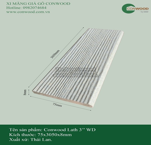 Conwood Lath 3″ Cut/8 mm WD
