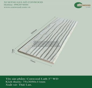 Conwood Lath 3″ Cut/11mm WD